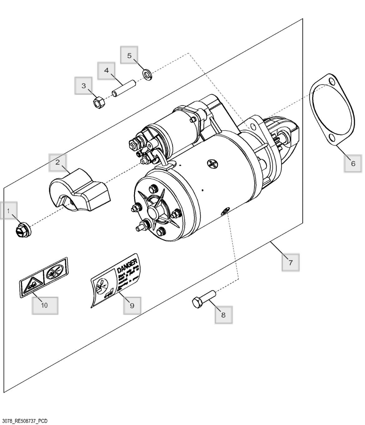 Động cơ khởi động 3078